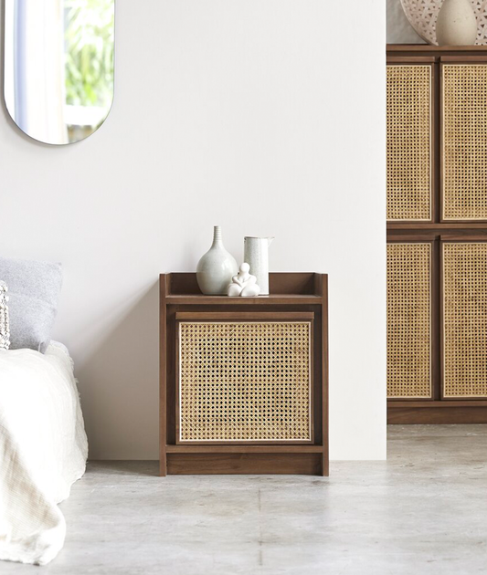 Yoko Rattan Bedside - Lakkadhaara