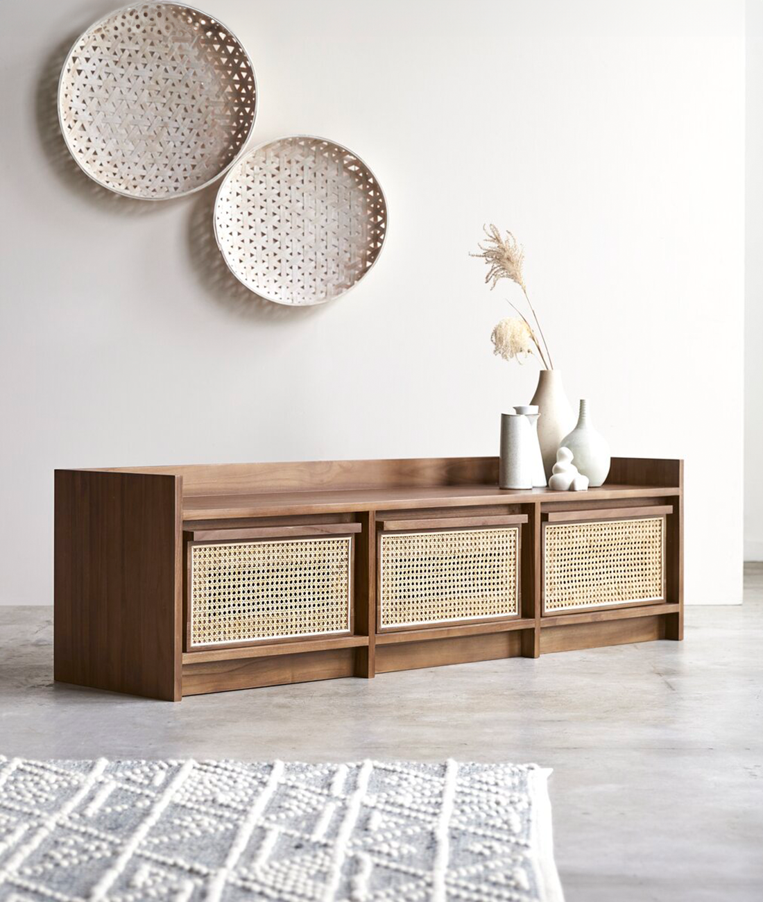 Yoko Rattan TV Unit - Lakkadhaara