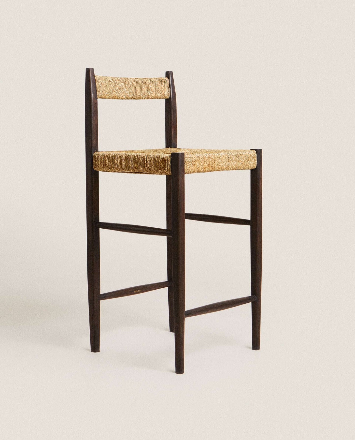 Van Solid Wood Bar Chair