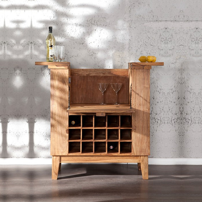 Bottled Up Bar Cabinet in Solid Wood