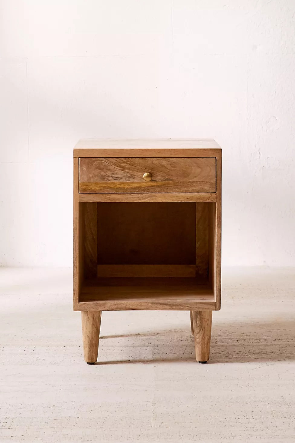 Achilles Solid Wood Bed Side Table - Lakkadhaara
