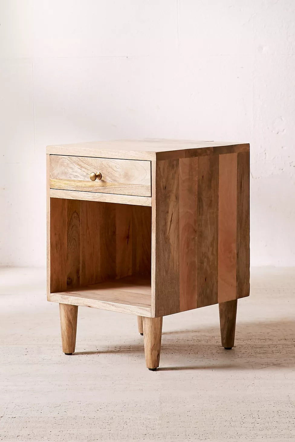 Achilles Solid Wood Bed Side Table - Lakkadhaara