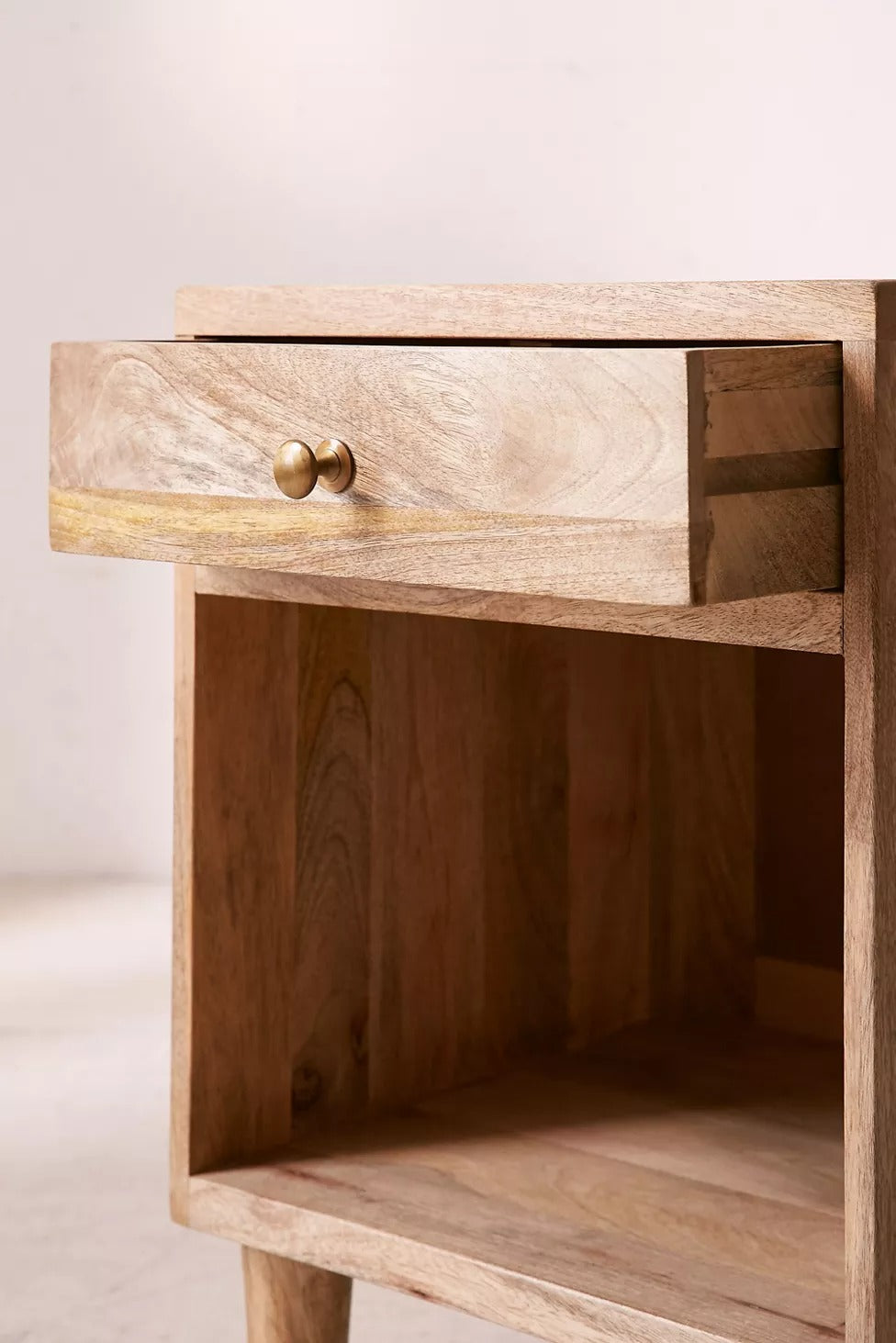 Achilles Solid Wood Bed Side Table - Lakkadhaara