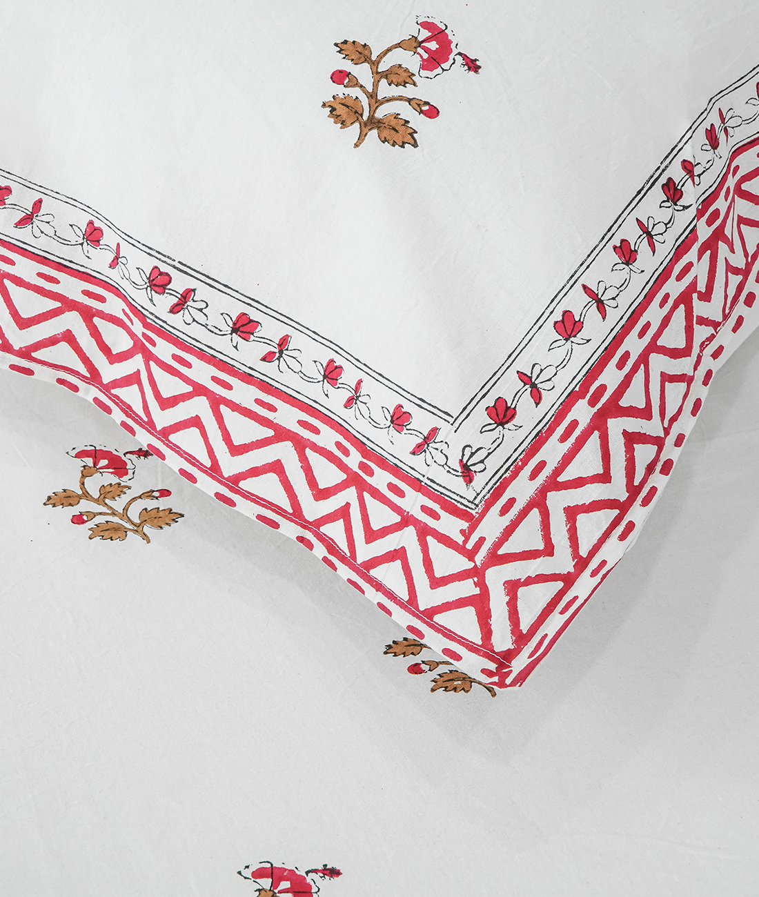 Advaita Hand Block Print Double Bedsheet