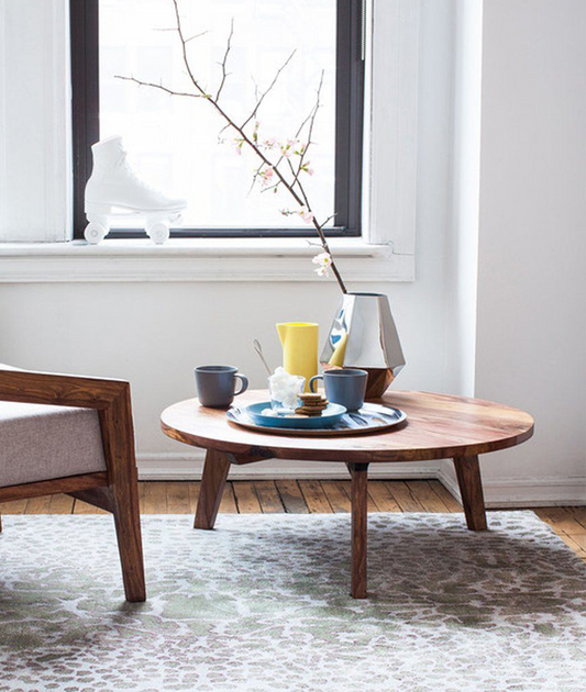 Ajax Round Coffee Table - Lakkadhaara