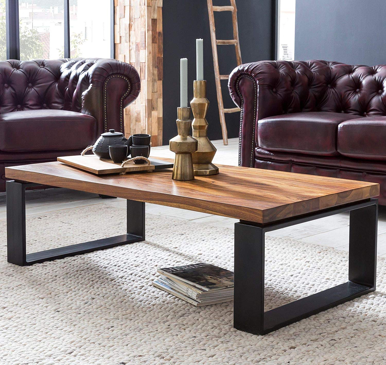 Albi Solid Wood Center Table - Lakkadhaara