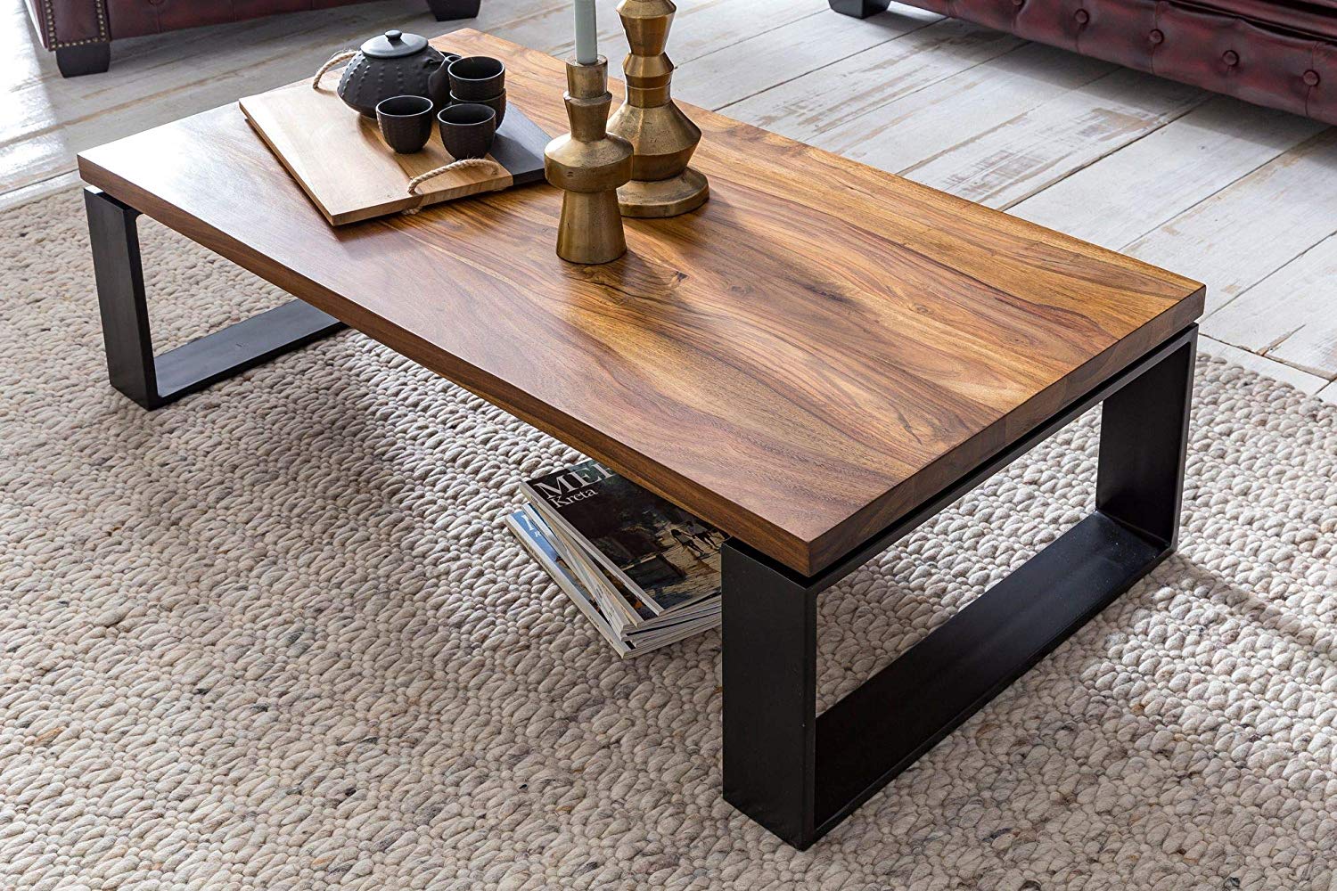 Albi Solid Wood Center Table - Lakkadhaara