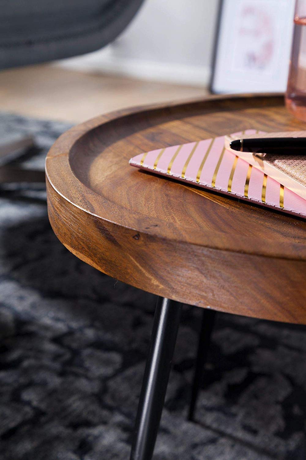 Albi Solid Wood End Table - Lakkadhaara