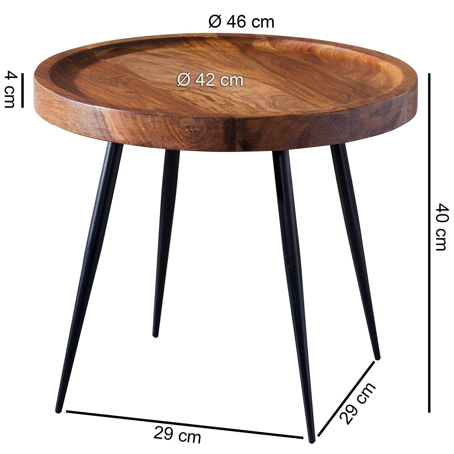 Albi Solid Wood End Table - Lakkadhaara