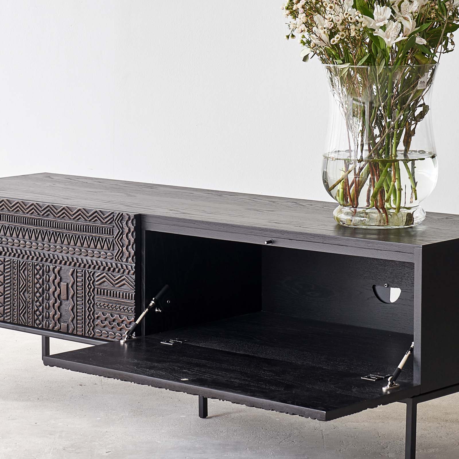 Ancestors Carved TV Unit - Lakkadhaara