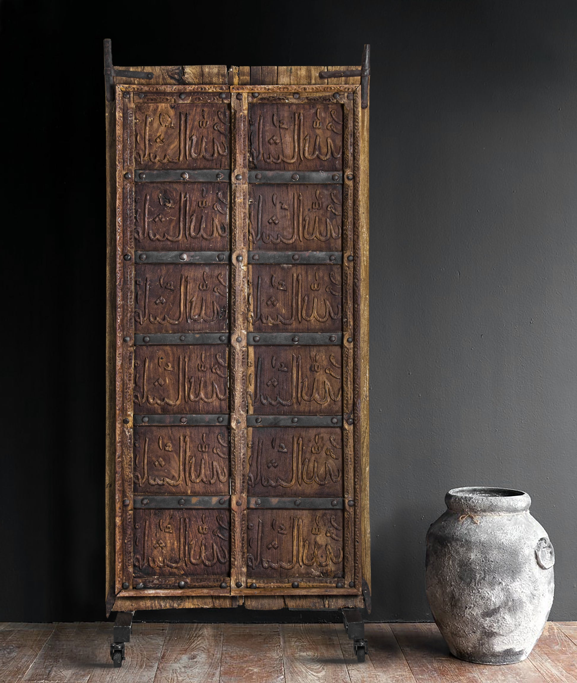 Ancient Hand Carved Marwari Door - Lakkadhaara