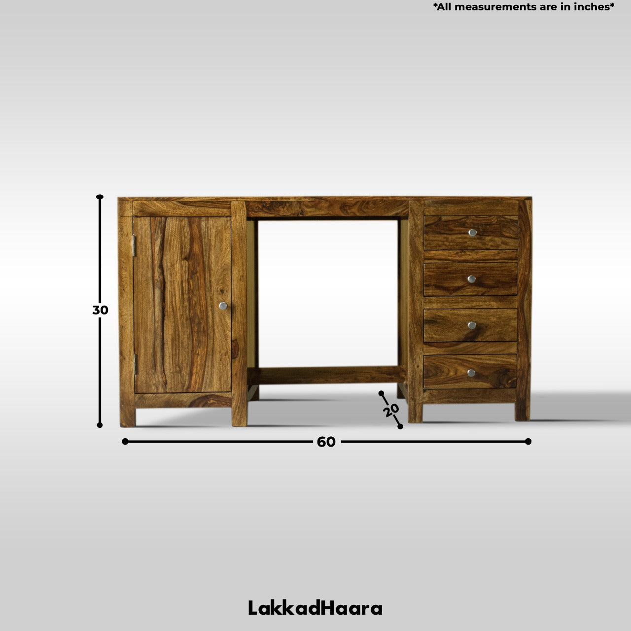 Anthea Solid Wood Study Table - Lakkadhaara