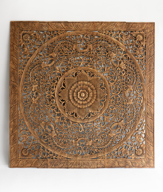 Antique Carved Headboard - Lakkadhaara