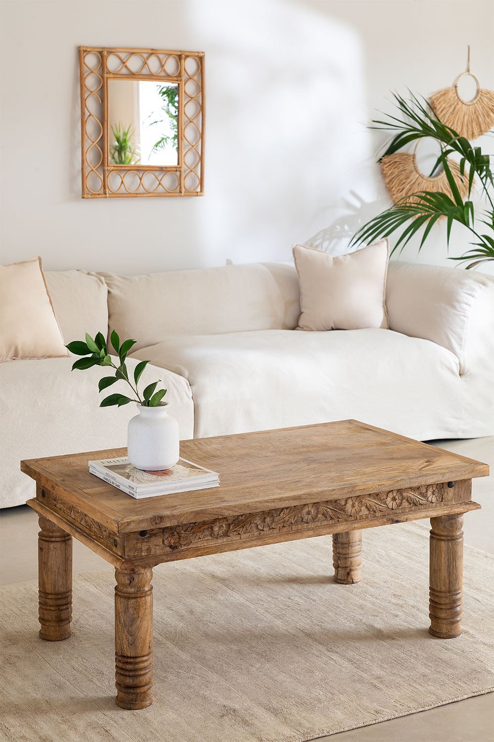 Anubis Solid Wood Center Table - Lakkadhaara
