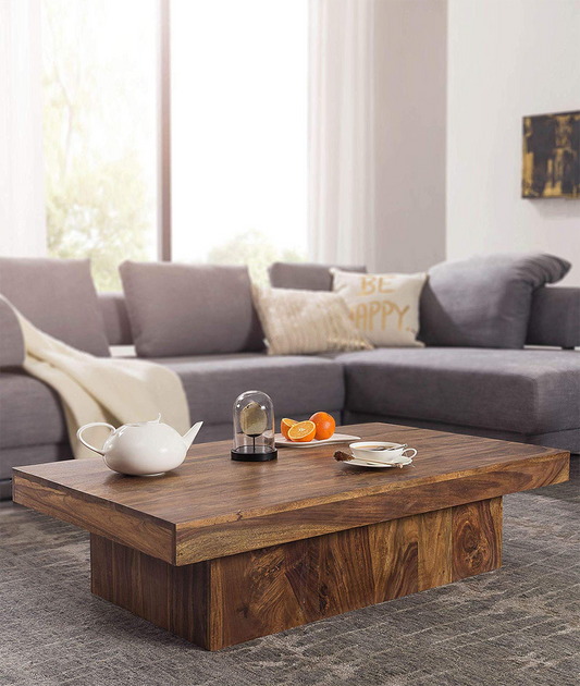 Arras Solid Wood Center Table - Lakkadhaara