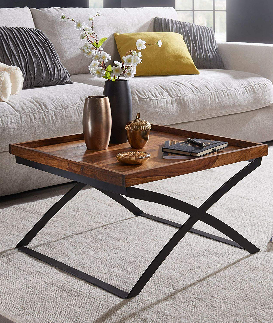 Bastia Solid Wood Coffee Table - Lakkadhaara