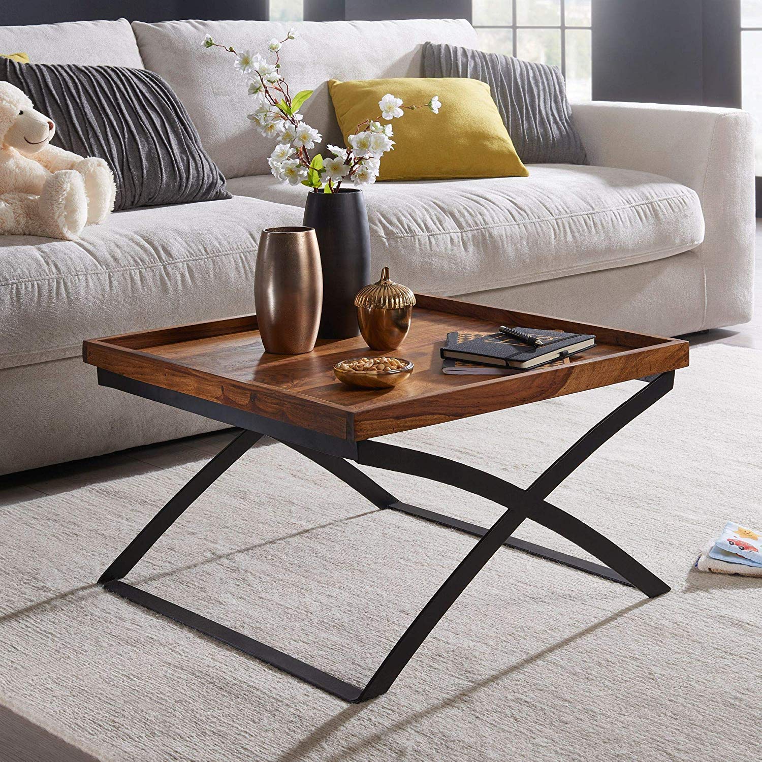 Bastia Solid Wood Coffee Table - Lakkadhaara