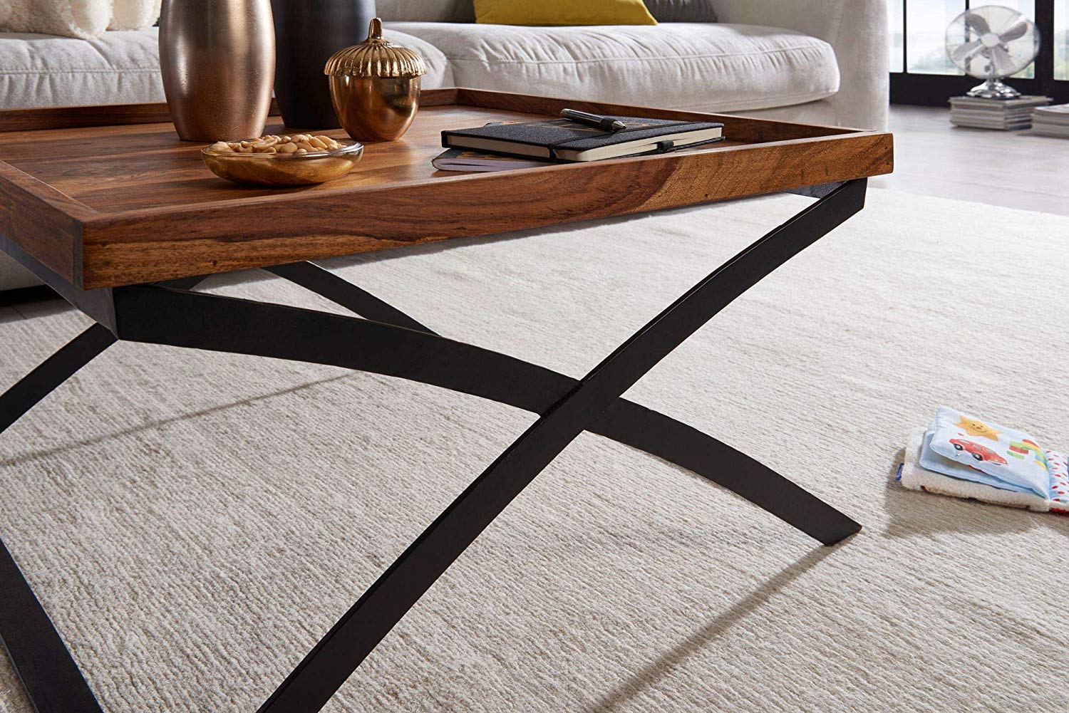 Bastia Solid Wood Coffee Table - Lakkadhaara