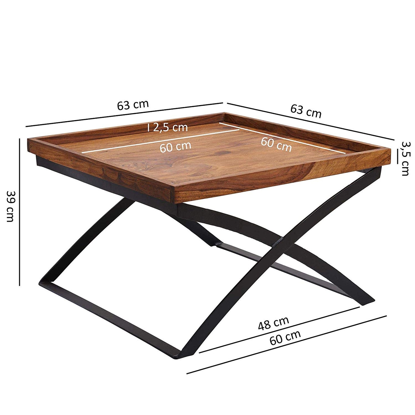 Bastia Solid Wood Coffee Table - Lakkadhaara