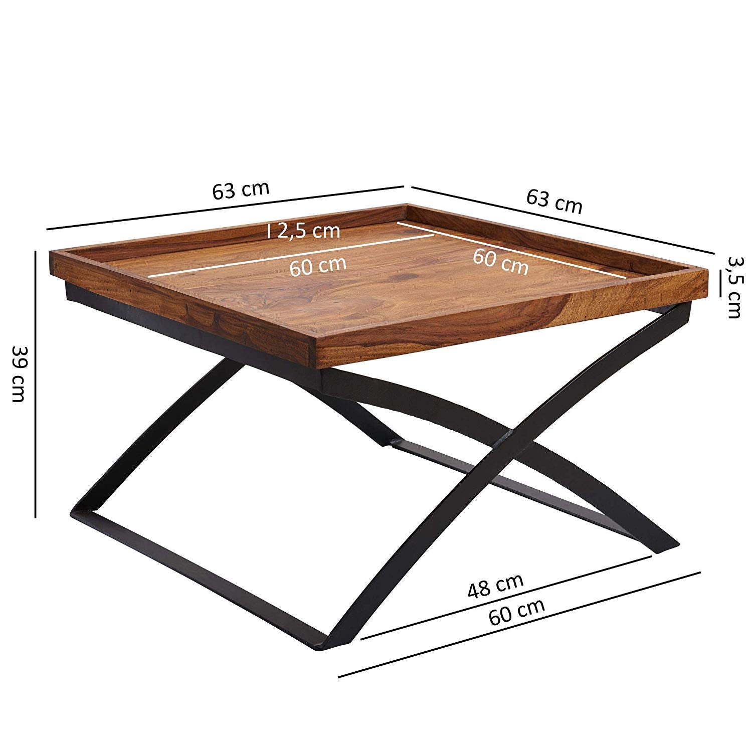 Bastia Solid Wood Coffee Table - Lakkadhaara