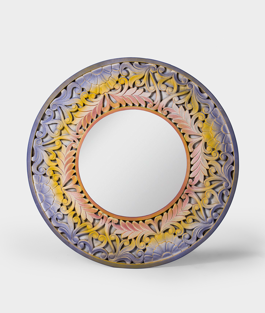 Bhaarav Carved Mirror - Lakkadhaara
