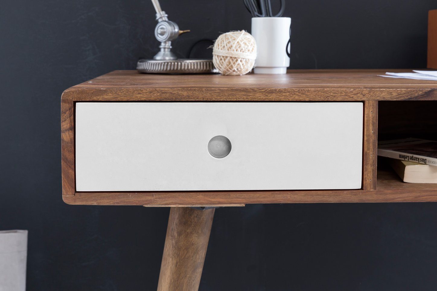 Bionic Solid Wood Study Table - Lakkadhaara