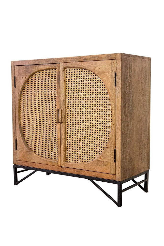 Cane Two-Door Cabinet - Lakkadhaara