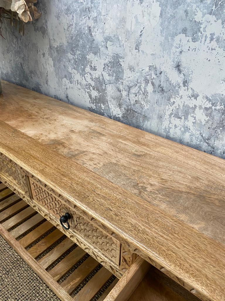 Carved Long Console - Lakkadhaara
