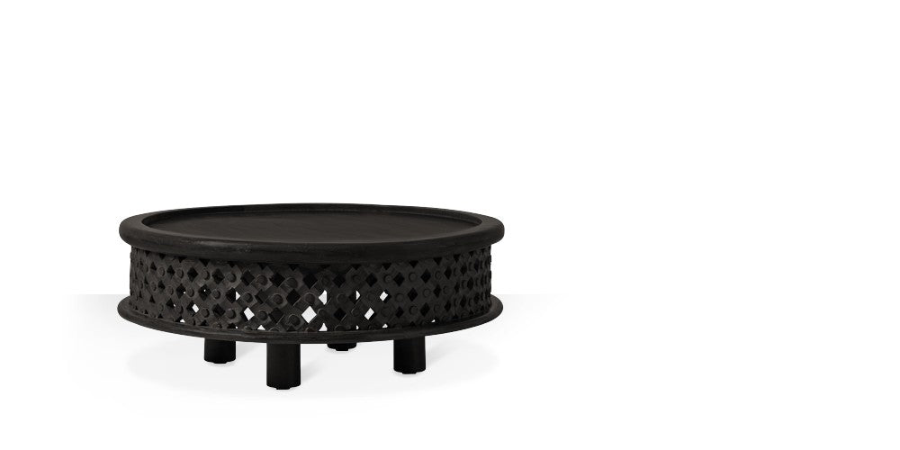 Carved Wooden Coffee Table - Lakkadhaara