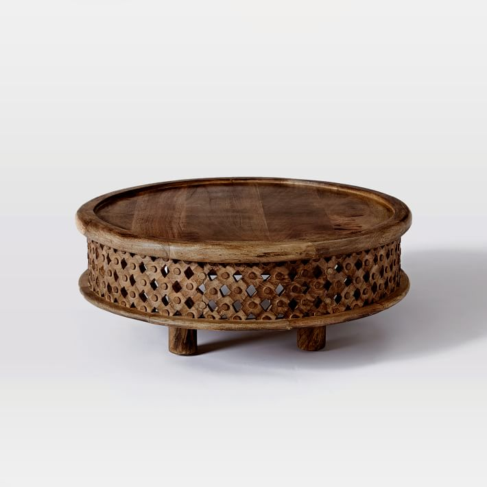Carved Wooden Coffee Table - Lakkadhaara