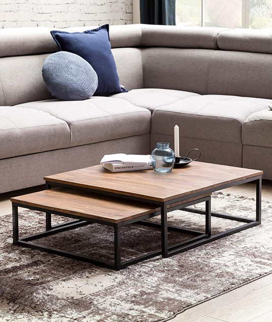 Chambery Solid Wood Set Of Center Table - Lakkadhaara