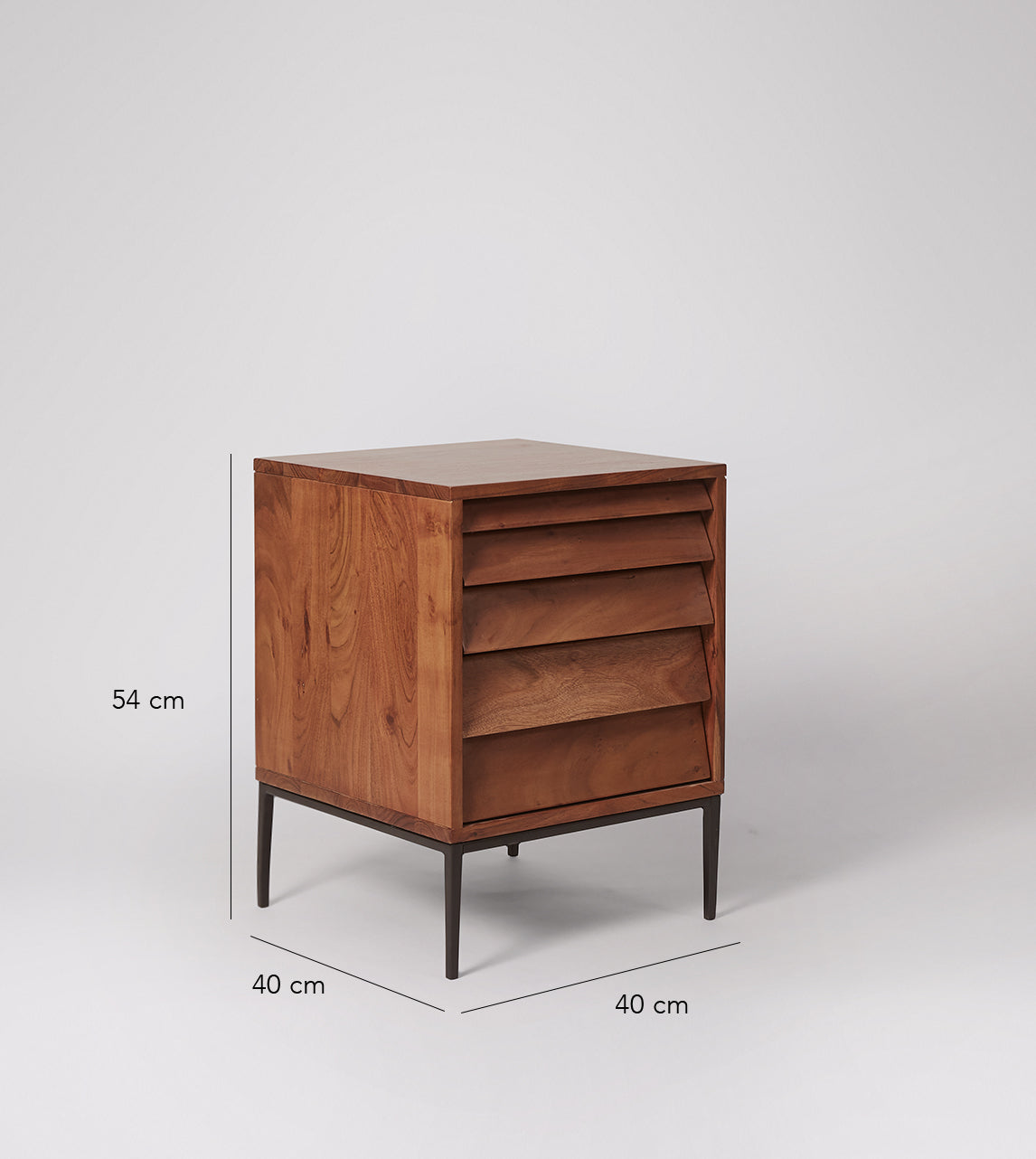Dazbog Solid Wood Bed Side Table - Lakkadhaara