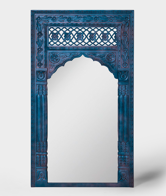 Dhwij Carved Mirror - Lakkadhaara