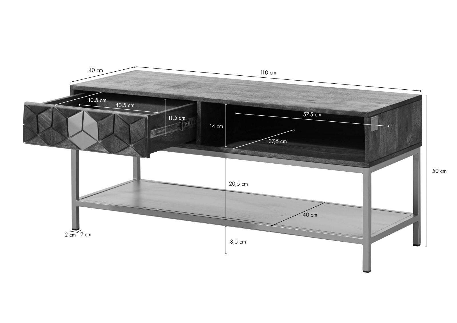 Diamond Coffee Table - Lakkadhaara