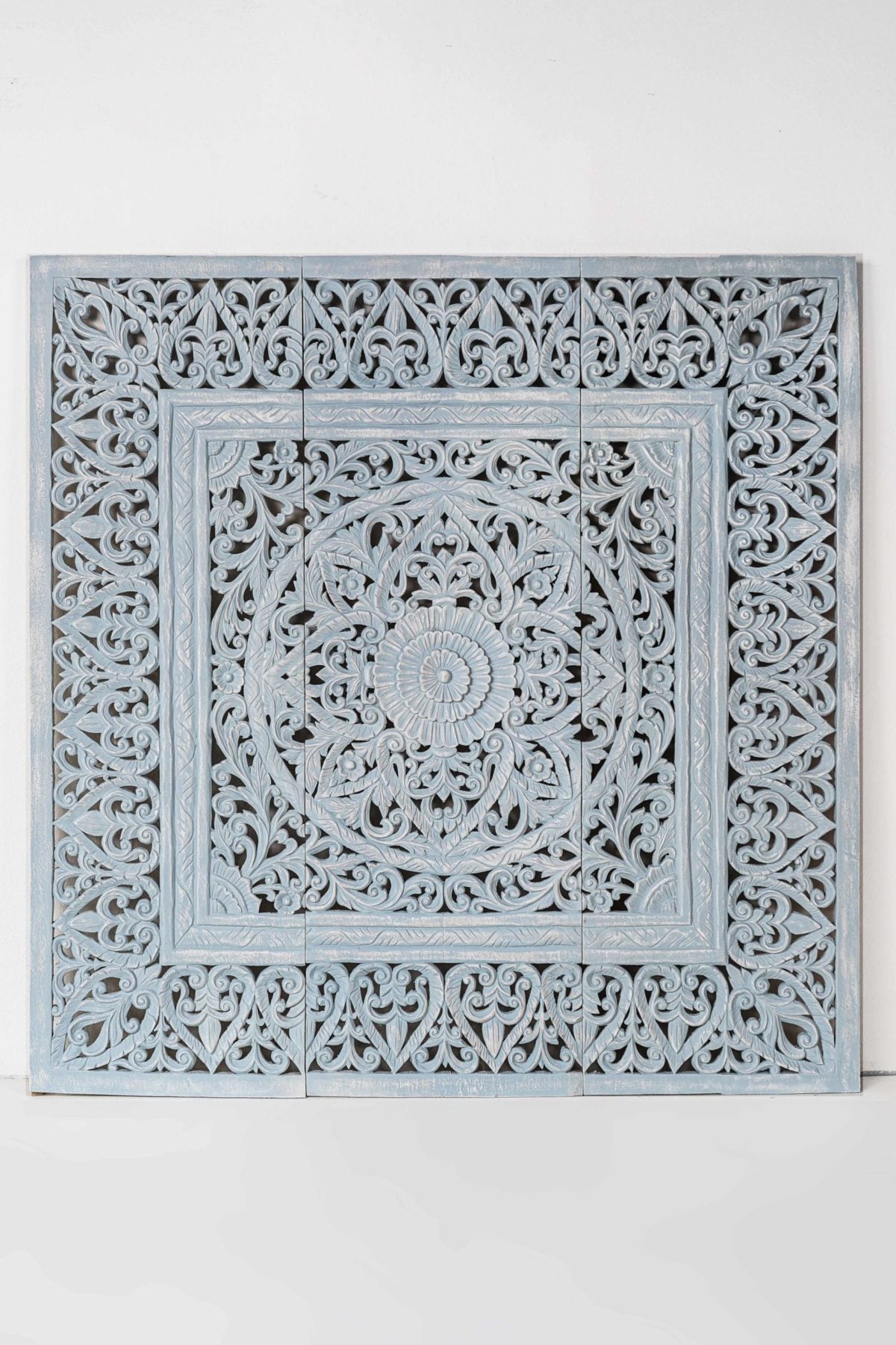 Distressed Blue Headboard - Lakkadhaara