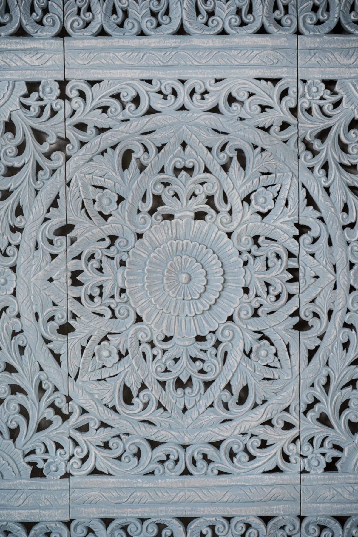 Distressed Blue Headboard - Lakkadhaara