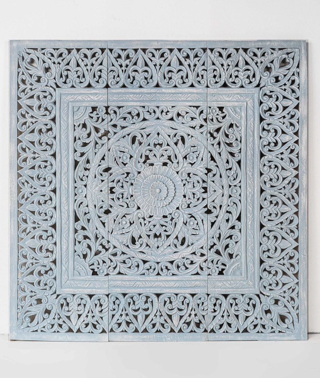 Distressed Blue Headboard - Lakkadhaara