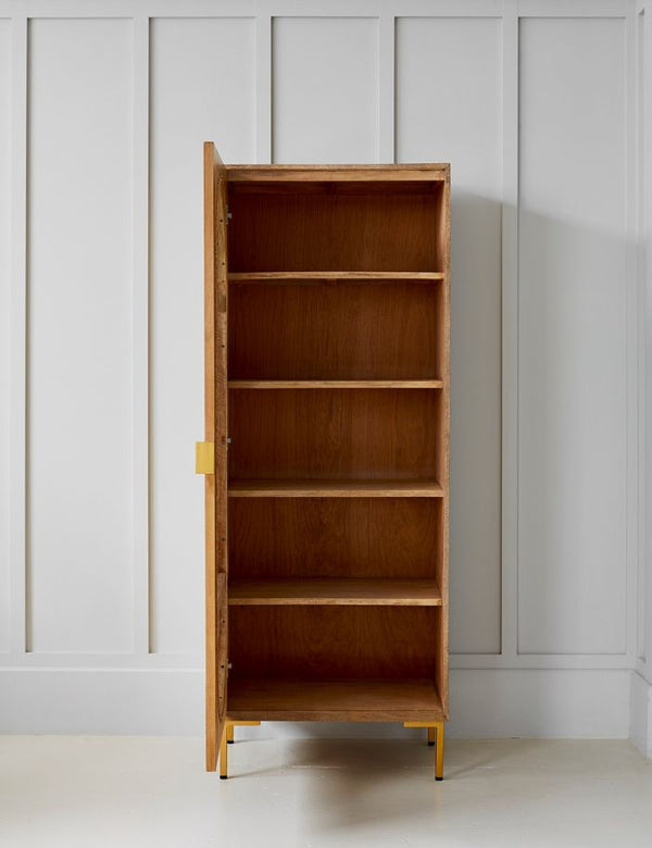Divi Ratten Divi Rattan Webbed Cupboard - Tall Mango Wood Rattan Cupboard India ...