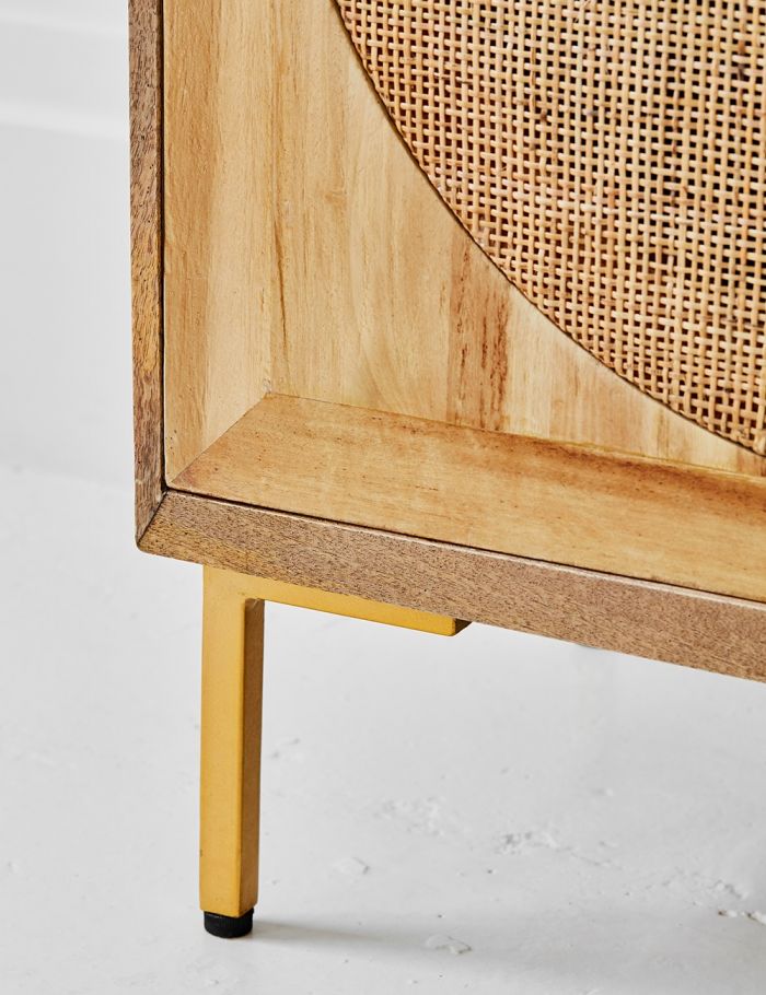 Divi Ratten Divi Rattan Webbed Cupboard - Tall Mango Wood Rattan Cupboard India ...