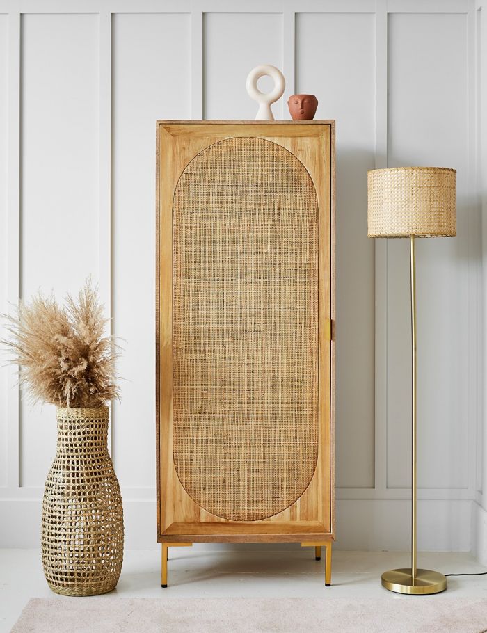 Divi Rattan Webbed Cupboard - Lakkadhaara