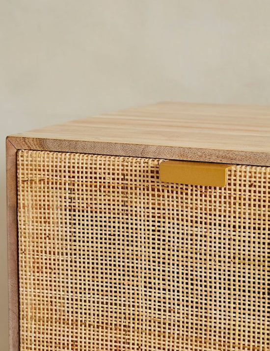Divi Rattan Webbed Small Chest Of Drawers - Mango Wood Chest India ...