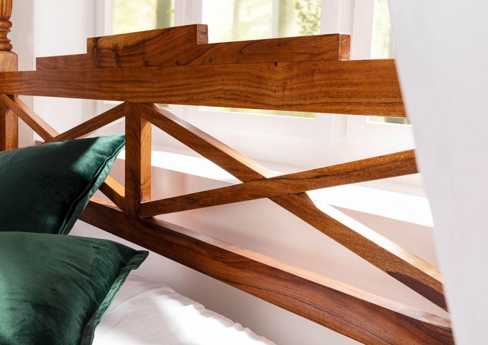 Eros Solid Wood Poster Bed - Lakkadhaara