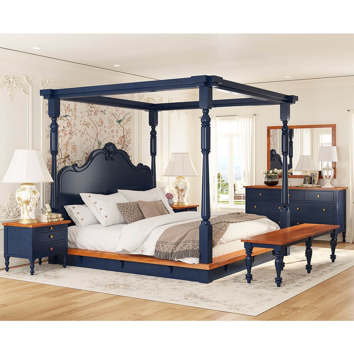 Florentina Poster Bed - Lakkadhaara