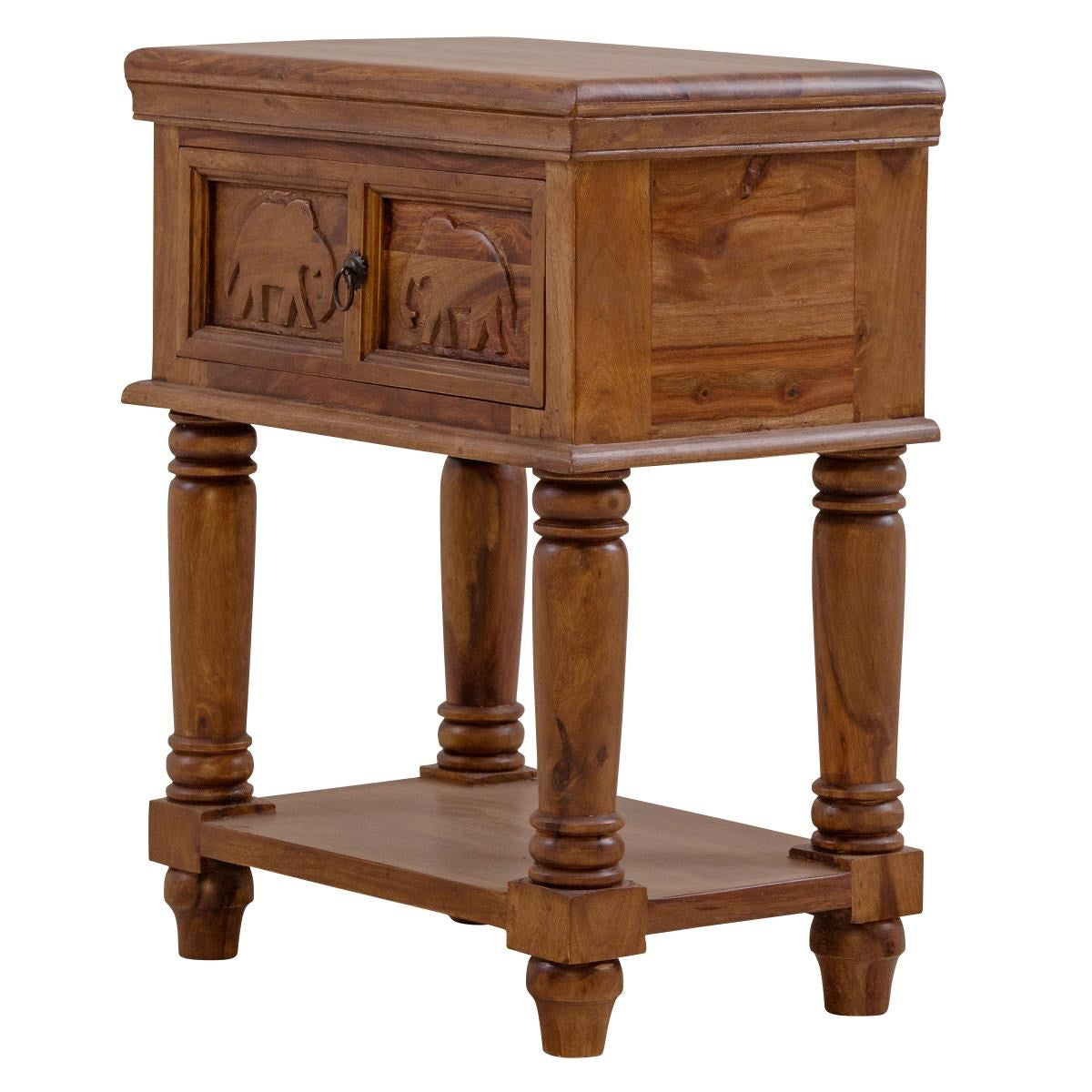 Gajraj End Table Cum Bedside Table - Lakkadhaara