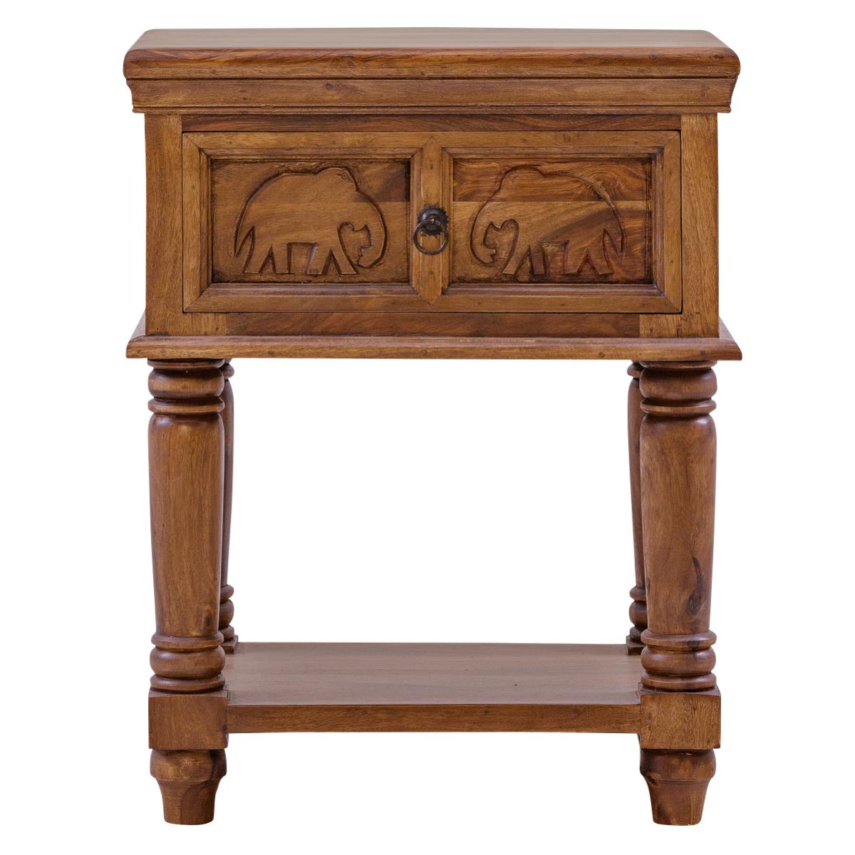 Gajraj End Table Cum Bedside Table - Lakkadhaara