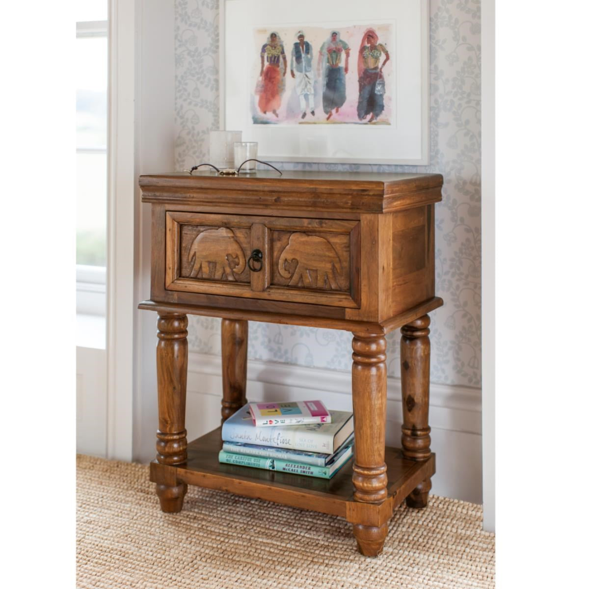 Gajraj End Table Cum Bedside Table - Lakkadhaara
