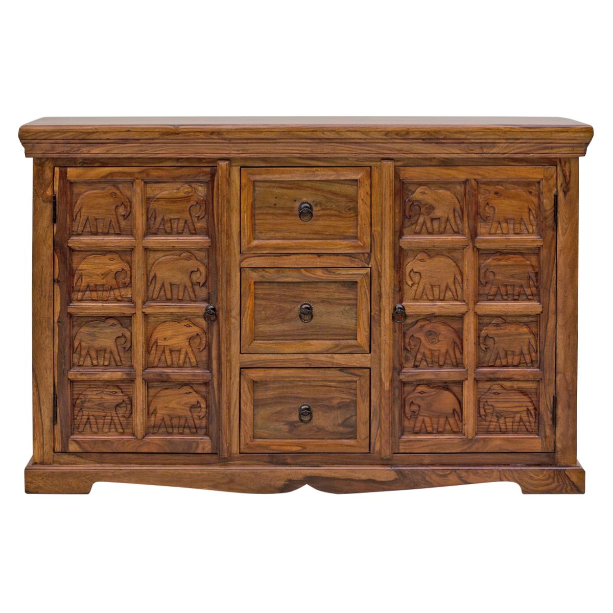 Gajraj Three Drawer Sideboard - Lakkadhaara