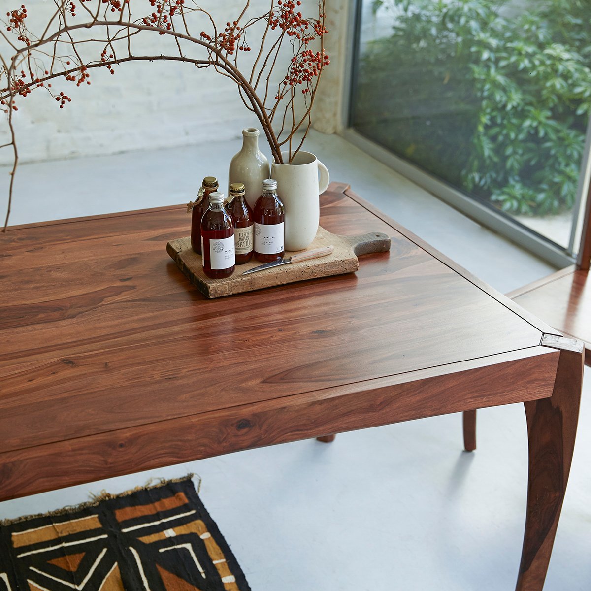 Hector Solid Wood Dining Table - Lakkadhaara