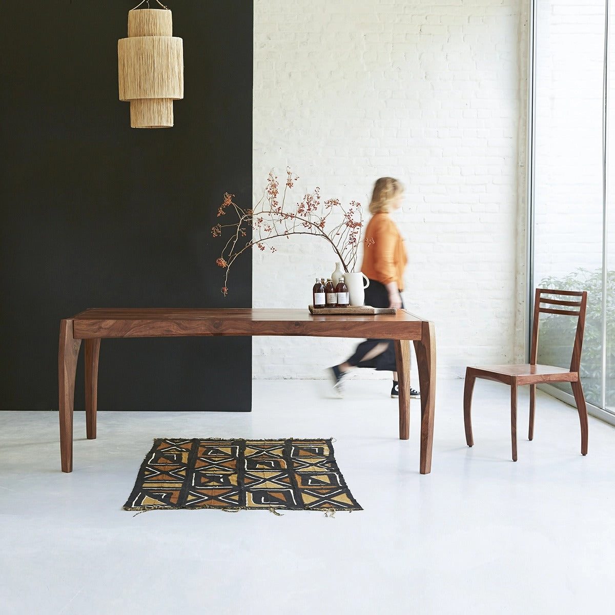Hector Solid Wood Dining Table - Lakkadhaara