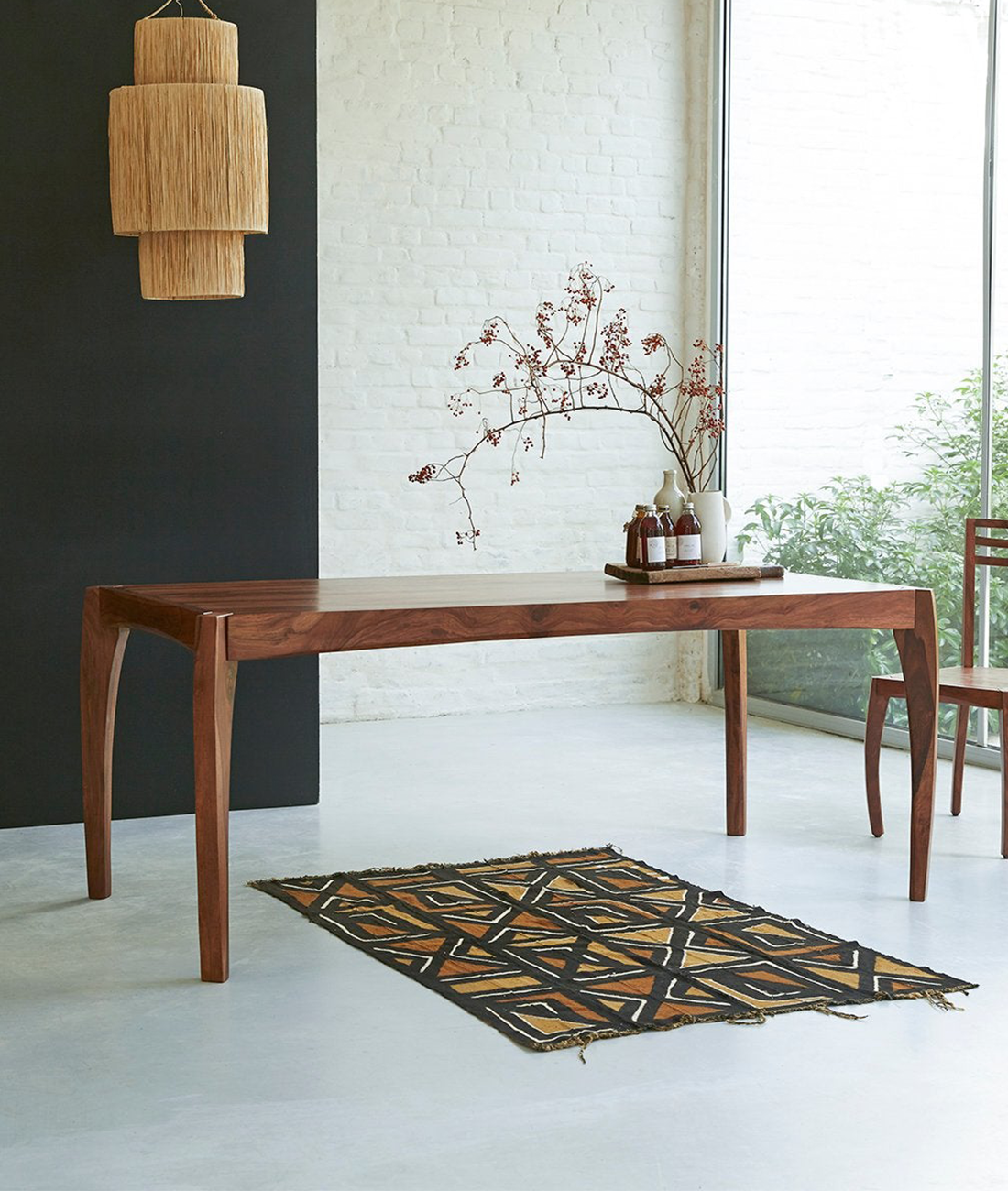 Hector Solid Wood Dining Table - Lakkadhaara